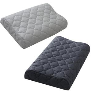 [바숨] 순면 누빔 라텍스 베개커버 굴곡형 (M- 57×35cm)