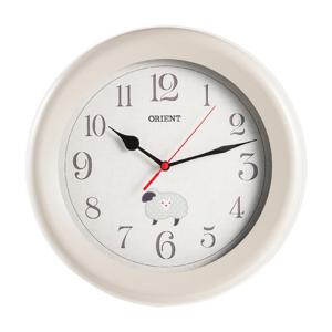 오리엔트 OT756GR 무소음 메탈프레임 벽시계 그레이 31.5cm