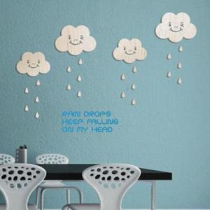 아트박스/디자인베이 [우드스티커] 클라우드 (반제품) - 입체우