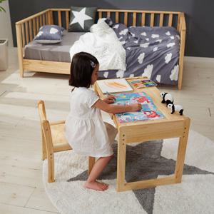 [꿈꾸는요셉] 토마스 높이조절 원목책상+1인의자세트 TOSET01