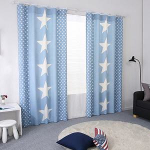 [타카타카] 진스타 DTP암막커튼 (블루)