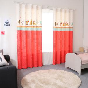 [타카타카] 로트리 DTP암막커튼 (레드)