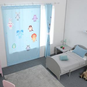 [타카타카] 애니멀스타 DTP암막커튼 (블루)