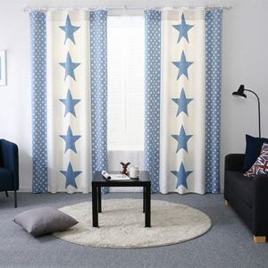 [타카타카] 진스타 DTP암막커튼 (아이보리블루)