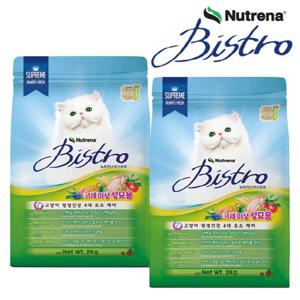 비스트로 고양이사료 1살이상 어덜트 2KG 2개