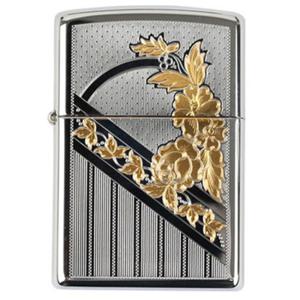 ZIPPO - 미국 지포 FLORAL 250 라이타 - 정품 케이스 라이터