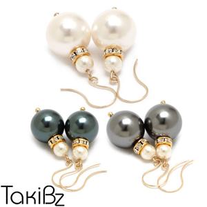 [타키비즈] 10K 포스트 럭셔리펄 귀걸이