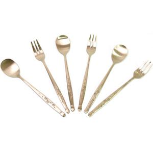 [박씨상방] (거창유기)고급 신커피스푼, 포크 6P세트