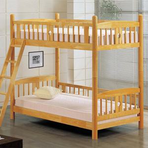 보비쥬S 호설 슈퍼싱글 2층 원목 침대+단면 매트리스