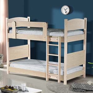 보비쥬S 술매 싱글 2층 원목 침대+단면 매트리스