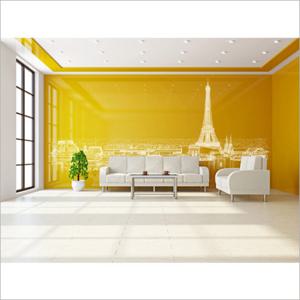 에펠탑 포인트 벽지 상업공간 인테리어 에펠탑 뮤럴벽지