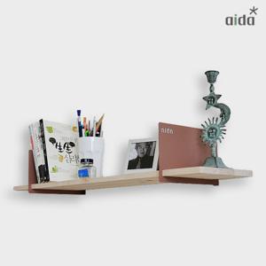 인테리어선반 파티오1 Steel-Wood Shelf 편백원목 벽선반