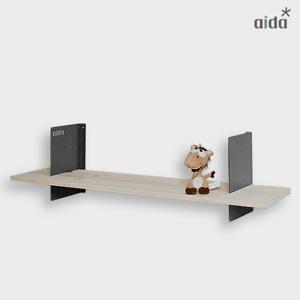 인테리어선반 파티오2 Steel-Wood Shelf 편백원목 벽선반