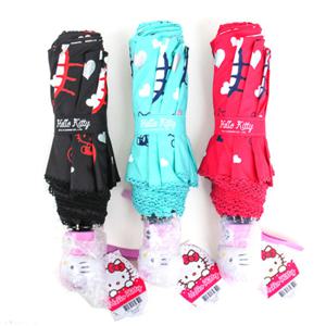 [더로라]헬로우키티 3단자동우산-하트베리 e545