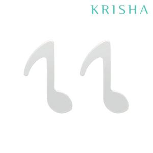 [크리샤]음표 실버 귀걸이_KSE0208