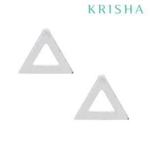 [크리샤]모형 삼각 실버 귀걸이_KSE0214