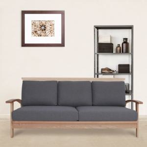 밸런스가구 노팅힐 물푸레나무 3인용 패브릭 소파