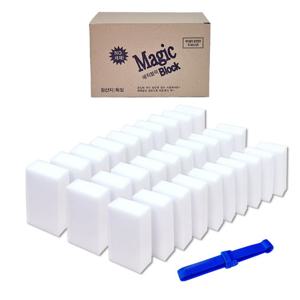 정품 매직블럭-대형30P+집게/스펀지클리너 찌든때 제거