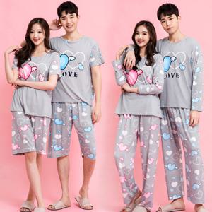 상시가12,900원[이라인]하트엔젤상하/커플잠옷/여성남성잠옷/긴팔/반팔 파자마