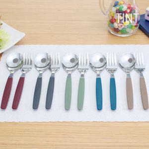 [마호커트러리]틴트 아동용 숟가락포크 2종세트 5개