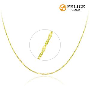 [펠리체골드] 14K 클로버프레즐 목걸이