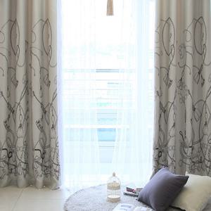 [본앤하우] 에펠탑/태슬 포인트 다이아 레이스커튼