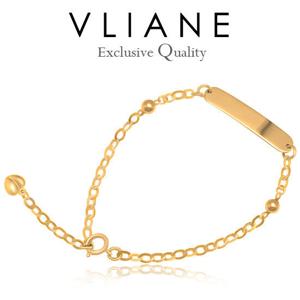 [브리앙] 14K 베이직 스틱 아기 팔찌 (미아방지,돌잔치,선물)