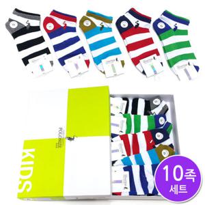 유아동 비비드망사 발목양말 10켤레세트