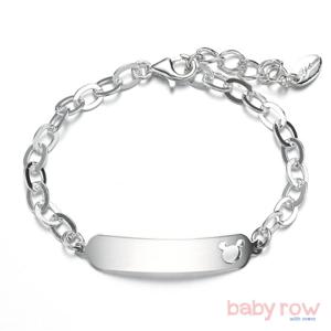 [베이비로우]스틱 곰 실버 미아방지 팔찌_RSB0004