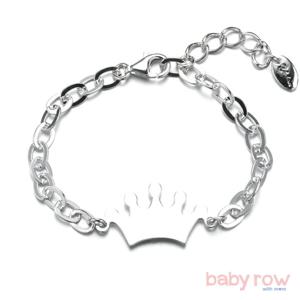[베이비로우]왕관 실버 미아방지 팔찌_RSB0007