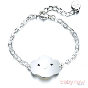 [베이비로우]구름 실버 미아방지 팔찌_RSB0035