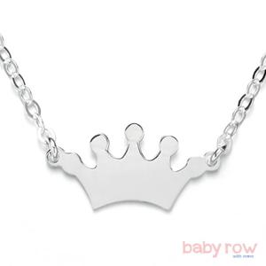 [베이비로우]왕관 실버 미아방지 목걸이_RSN0007