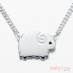 [베이비로우]양 실버 미아방지 목걸이_RSN0021