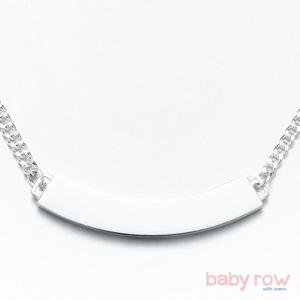 [베이비로우]사각 스틱 실버 미아방지 목걸이_RSN0026