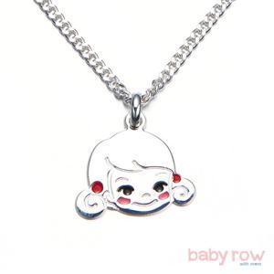 [베이비로우]아롱이 실버 미아방지 목걸이_RSN0037