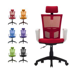 [더컴포트] 오스카 사각팔 화이트 의자 OC-W2300