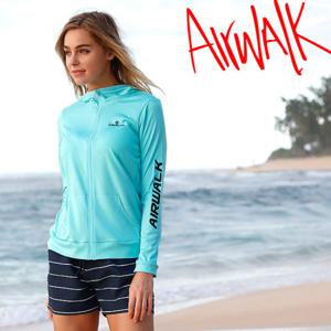 에어워크서프 여성래쉬가드세트 2피스 YAWe5216_MT+LAWe5109_NV