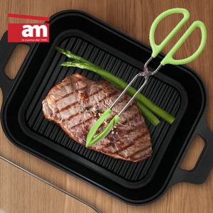 이태리 AM 실리콘 가위 집게(중형) 다용도 고기 주방집게