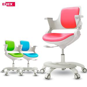 [에넥스]위니 학생용 의자(회전형+발받침+가죽좌판)