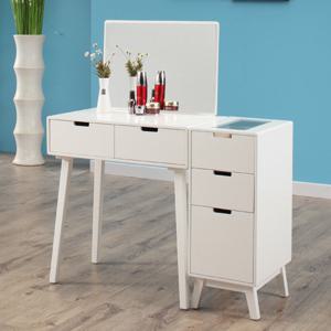 원목도장_헤라 화이트 S-TYPE 화장대 세트+3단 서랍장_의자제외