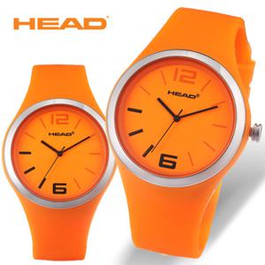 [HEAD] 헤드 슬림 여성 남성 패션 실리콘시계 H6008-ORANGE