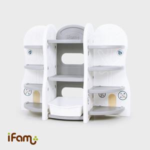 아이팜 디자인정리함 (그레이) - 구성10. 코너장+책장+코너장