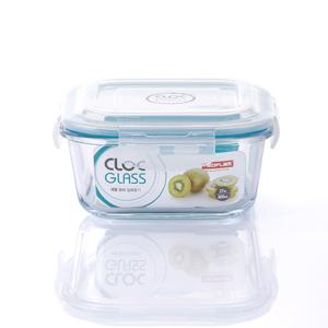 네오플램 클락글라스(내열유리) 밀폐용기 정사각 800ml