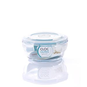 네오플램 클락글라스(내열유리) 밀폐용기 원형 400ml