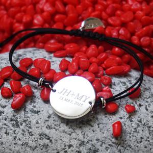 [각인팔찌]Lettering Coin Knot Bracelet