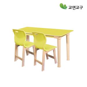 초등 2인책상세트[책상1+초등의자2] 넉넉한대형1200x600