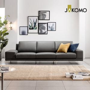 [자코모] 플렉스 4인 이태리 천연면피 소가죽 소파