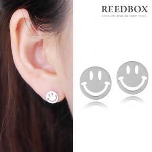 [리드박스] 925 실버 스마일 은 귀걸이