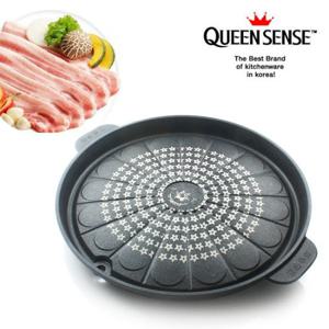 퀸센스 슈퍼 다이아몬드 원형 로스트팬 (삽겹살 구이팬)