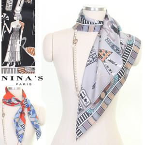 [가을기획]이집트벽화파라오 실키사각스카프(6SH329)